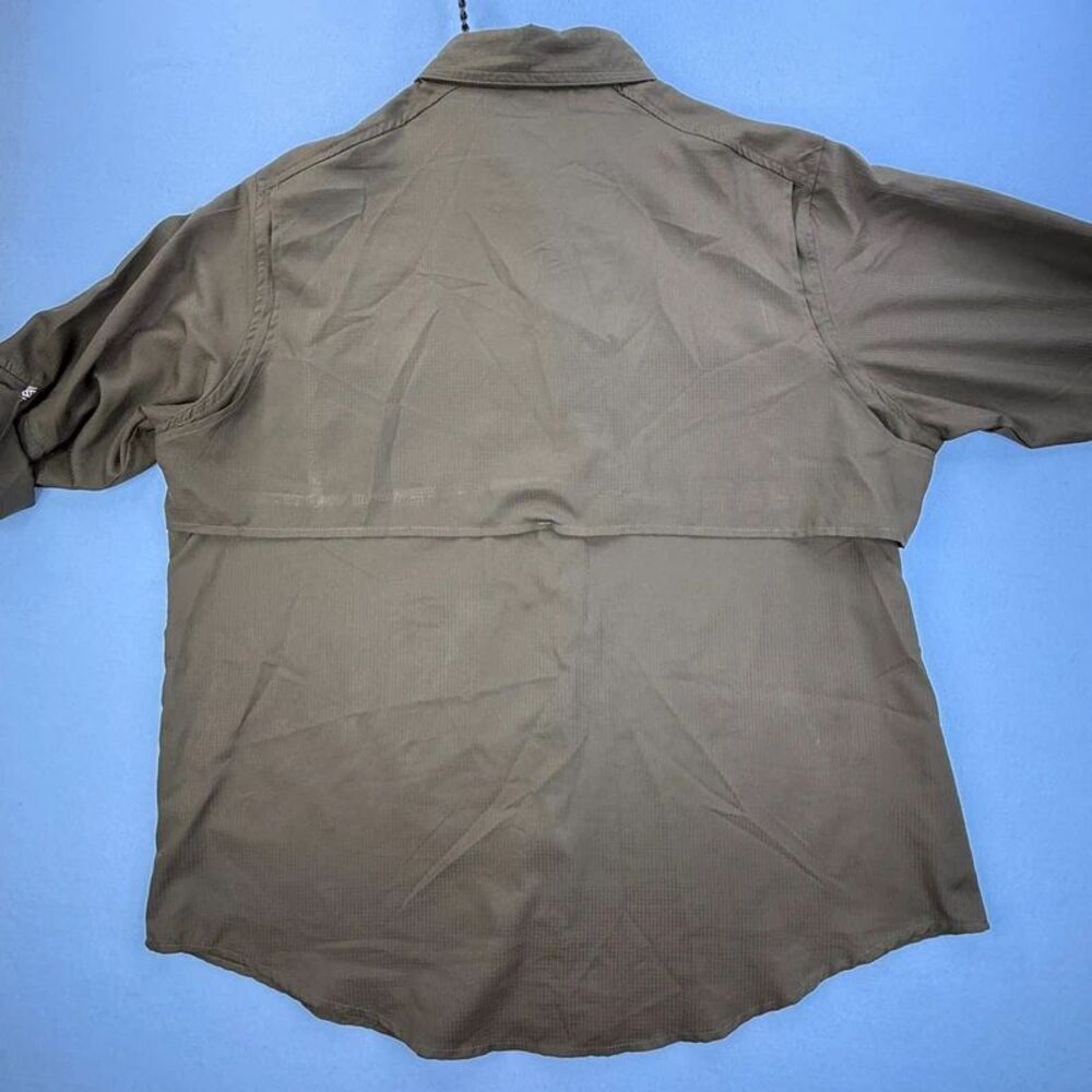 Women's Green XL UPF 40+ L/S Shirt Lightweight Sun Protection Hiking 1041 - Picture 5 of 7